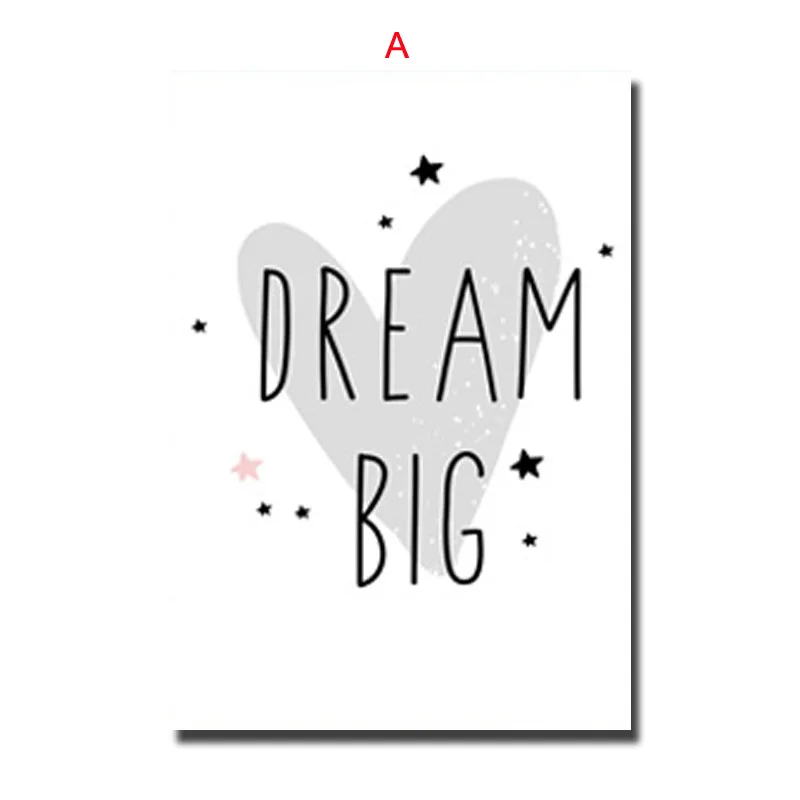 dream big rabbit oil painting canvas art poster and photo wall pictures of living room decoration home decor | Дом и сад