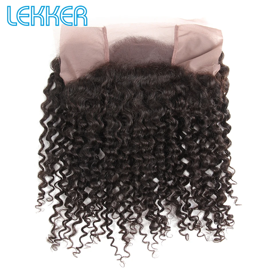 Lekker волнистые 360 кружевные фронтальные волосы Remy глубокая волна Закрытие 10 ''