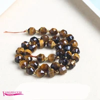 natural yellow tiger eye stone spacer loose beads high quality 6810mm faceted olives shape jewelry making accessories a4292