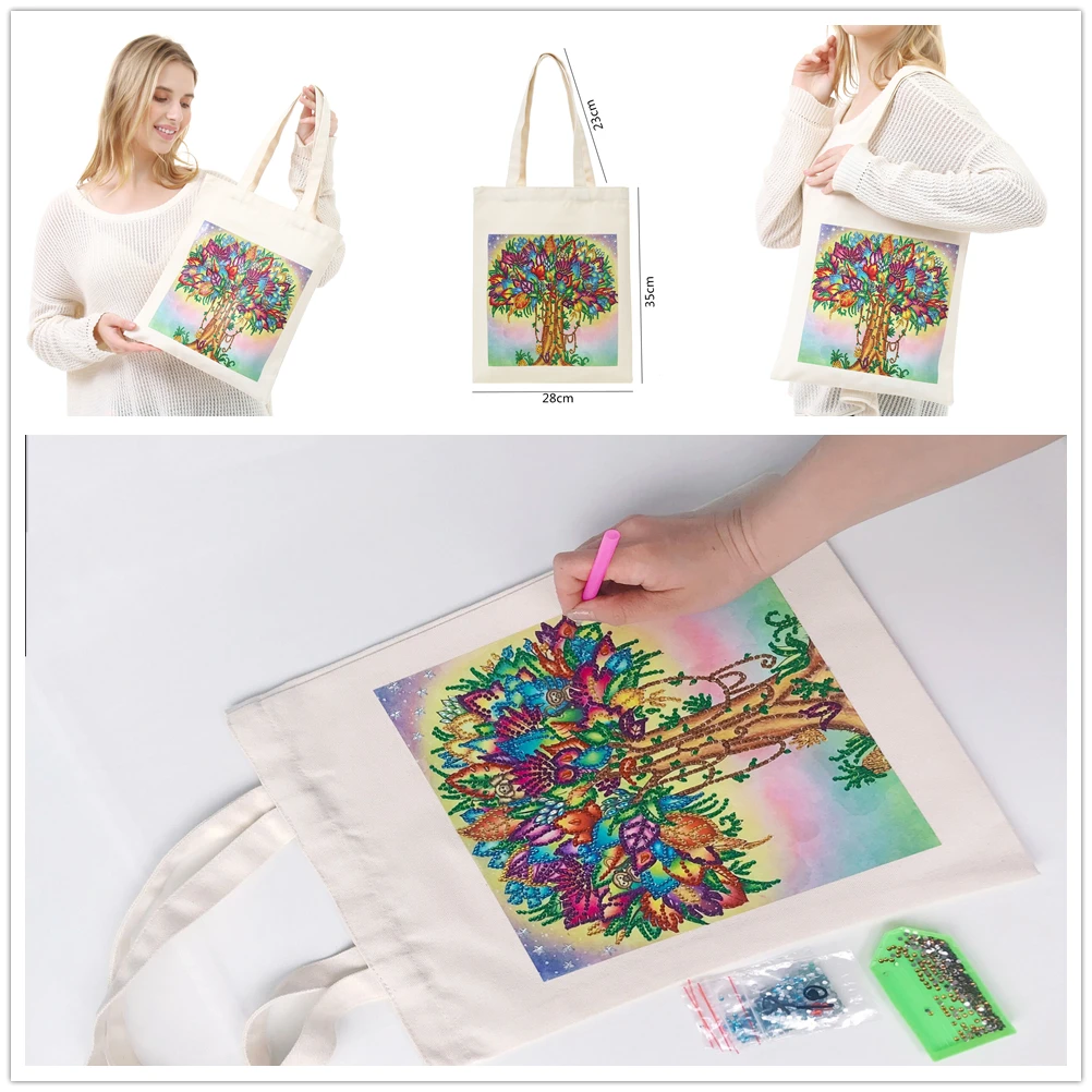 Сумка-тоут для алмазной живописи DDiamond, многоразовый прочный Набор для алмазной вышивки «сделай сам», сумка для хранения, крестовая вышивка