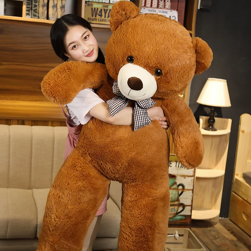 

Giant American Bear Plush Doll Soft Stuffed Animal Teddy Bear Plush Toys Kawaii Valentine Birthday Gift For Kids Girls Lover