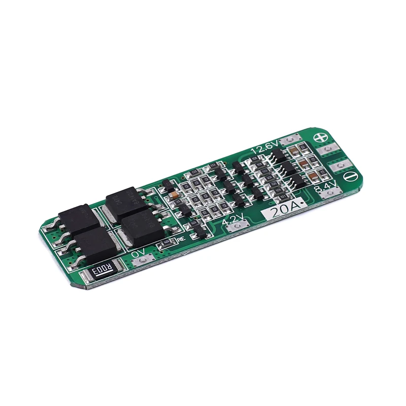 Защитная плата PCB BMS для зарядки литий ионных батарей 18650 1 шт./лот 3S 20A 12 6 В модуль