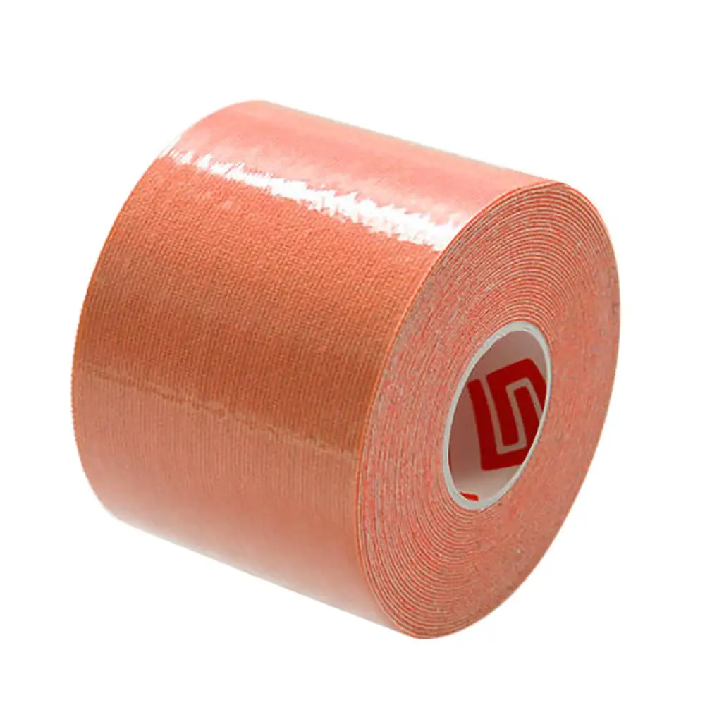 1 Roll Elastic Kinesiology Sports Tape Muscle Pain Care Therapeutic Multicolored muscle stickers cotton tape hypoallergenic F1 - Color: OR