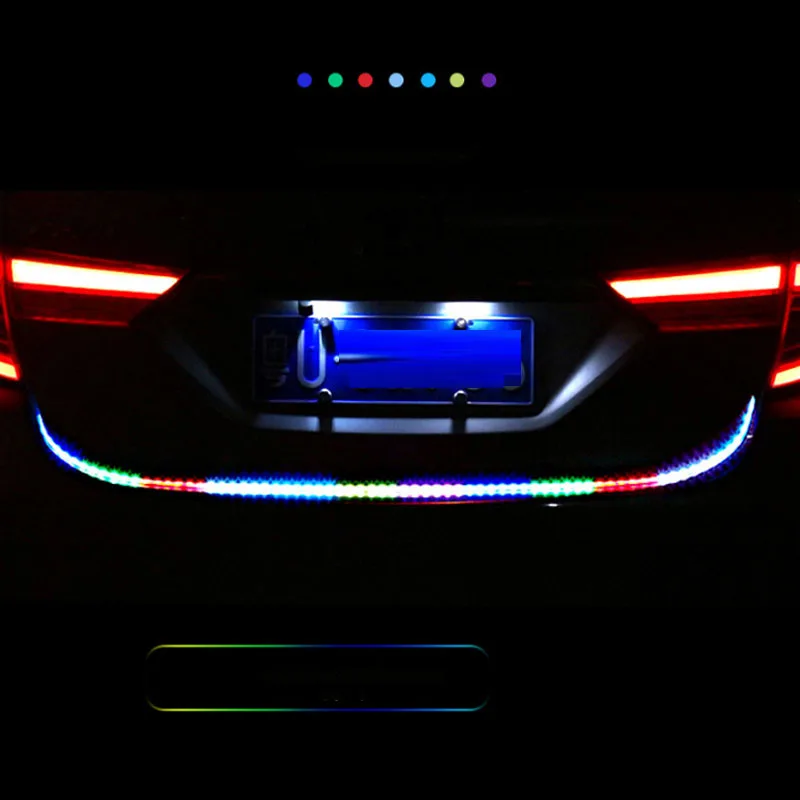 

For Kia Niro 2016 2018 2019 2020 2021 Car Trunk Light 12V Brake Turn Signal Lamp Dynamic Streamer Reverse Warning LED Strips