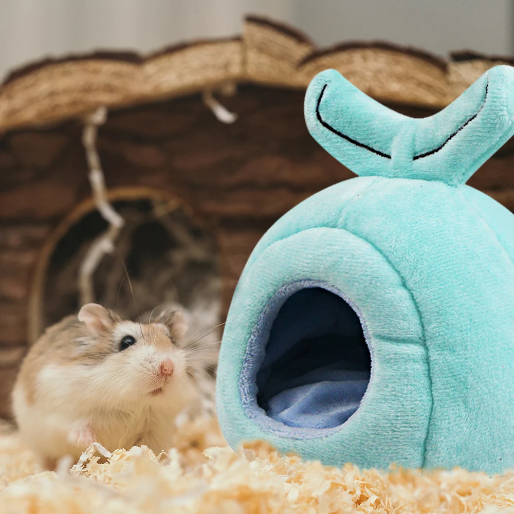 Кровать для домашних животных хомяк гнездо еж зимнее теплое мышь хлопковый дом