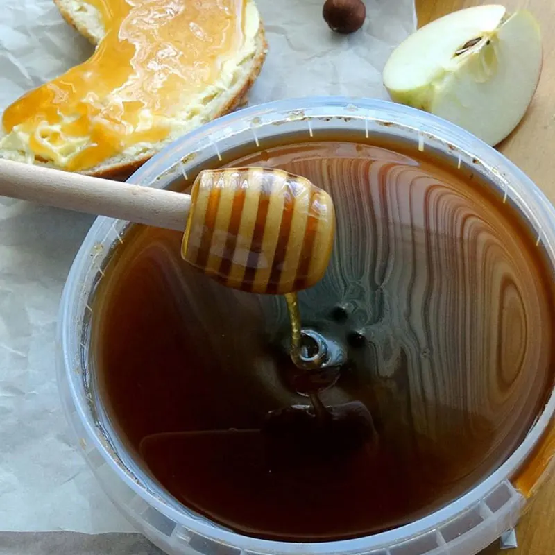 1 шт. бытовые практичные деревянные ложки для меда Прочные Легкие Длинные ручки