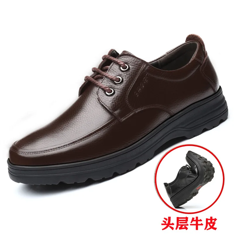 

Brand Breathable Men's Oxford Shoes Top Quality Dress Shoes Men Flats Fashion Genuine Leather Casual Shoes Work Shoes Size 38-44