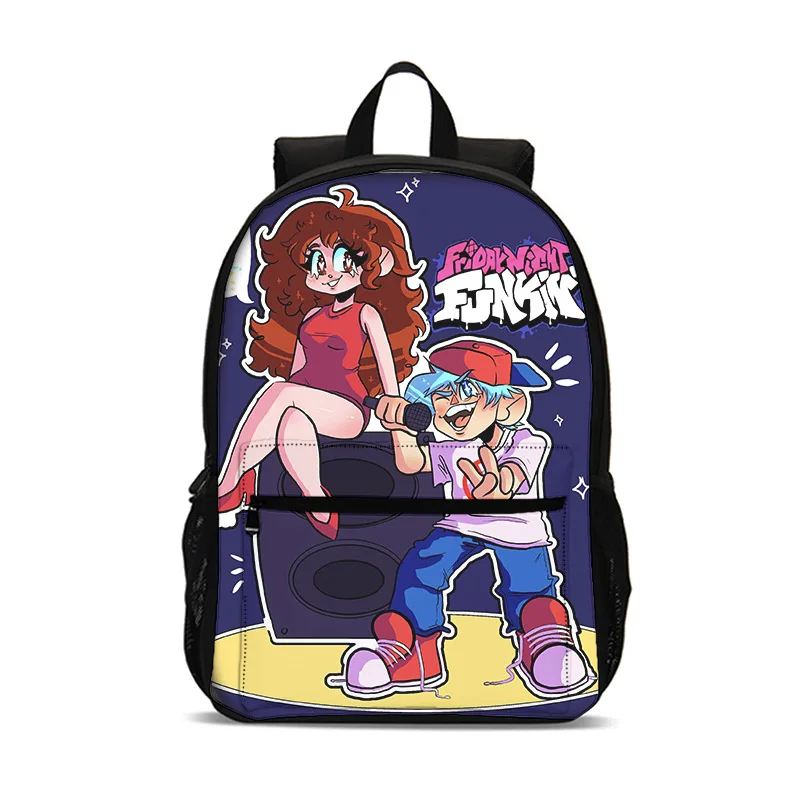 

Kids Game Friday Night Funkin 17'' Backpack Schoolbag Travel Notebook Bag Gift for Children Students
