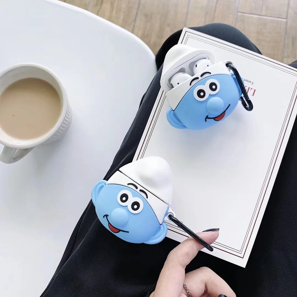 3D чехол для наушников s для AirPods чехол с милым мультяшным изображением бутылки молока для Apple Airpods Защитная крышка для Earpods чехол для наушников кольцевой ремешок
