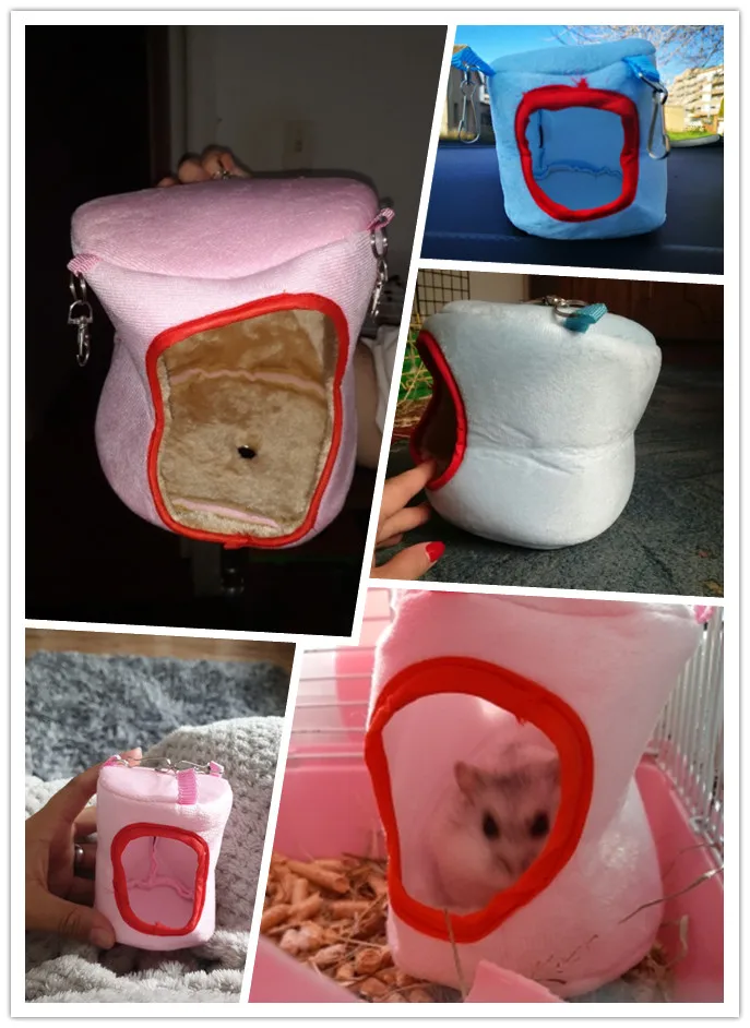 Хомяк и маленький питомец зимняя кровать милый плюшевый хлопок морская свинка