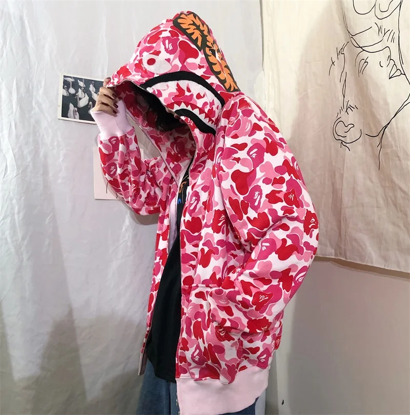 Унисекс кукла с акулой пальто мужской стиль Harajuku tumblr панк готический корейский