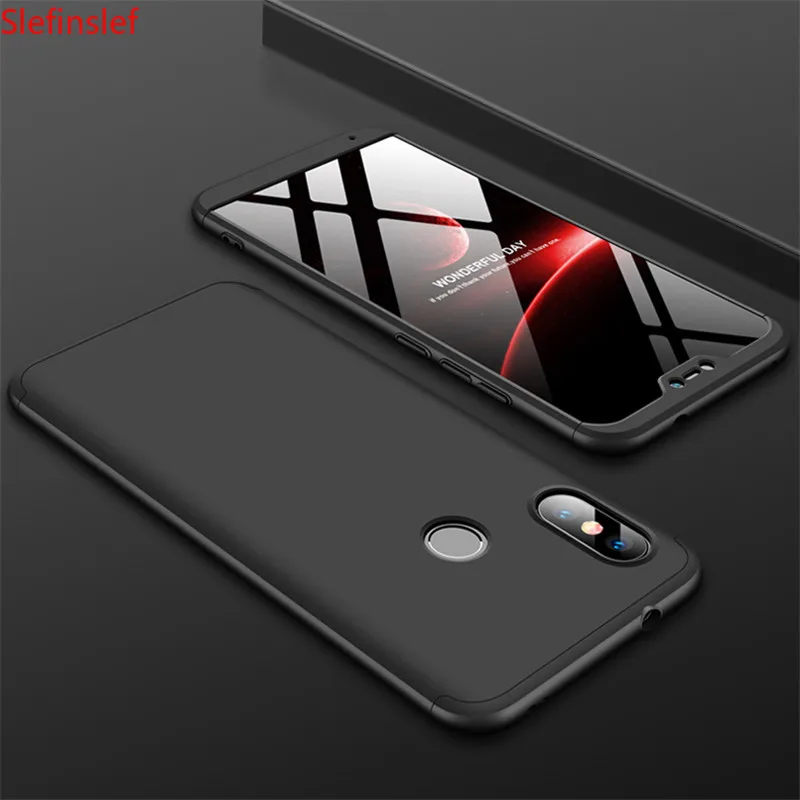 3-в-1 защитный чехол для Xiaomi Mi A2 lite A1 телефона жесткий пластик Полностью
