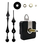 Кварцевые настенные часы с механизмом сделай сам, Настенный механизм, бесшумная подметание, кварцевый механизм с 2 длинными стрелками