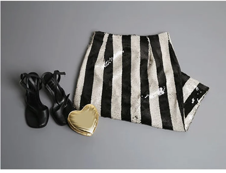 Юбка карандаш RealShe Женская с высокой эластичной талией в полоску большого