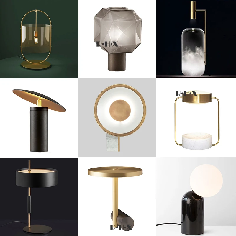 Мраморная Настольная лампа с оригинальным светом роскошный индивидуальный