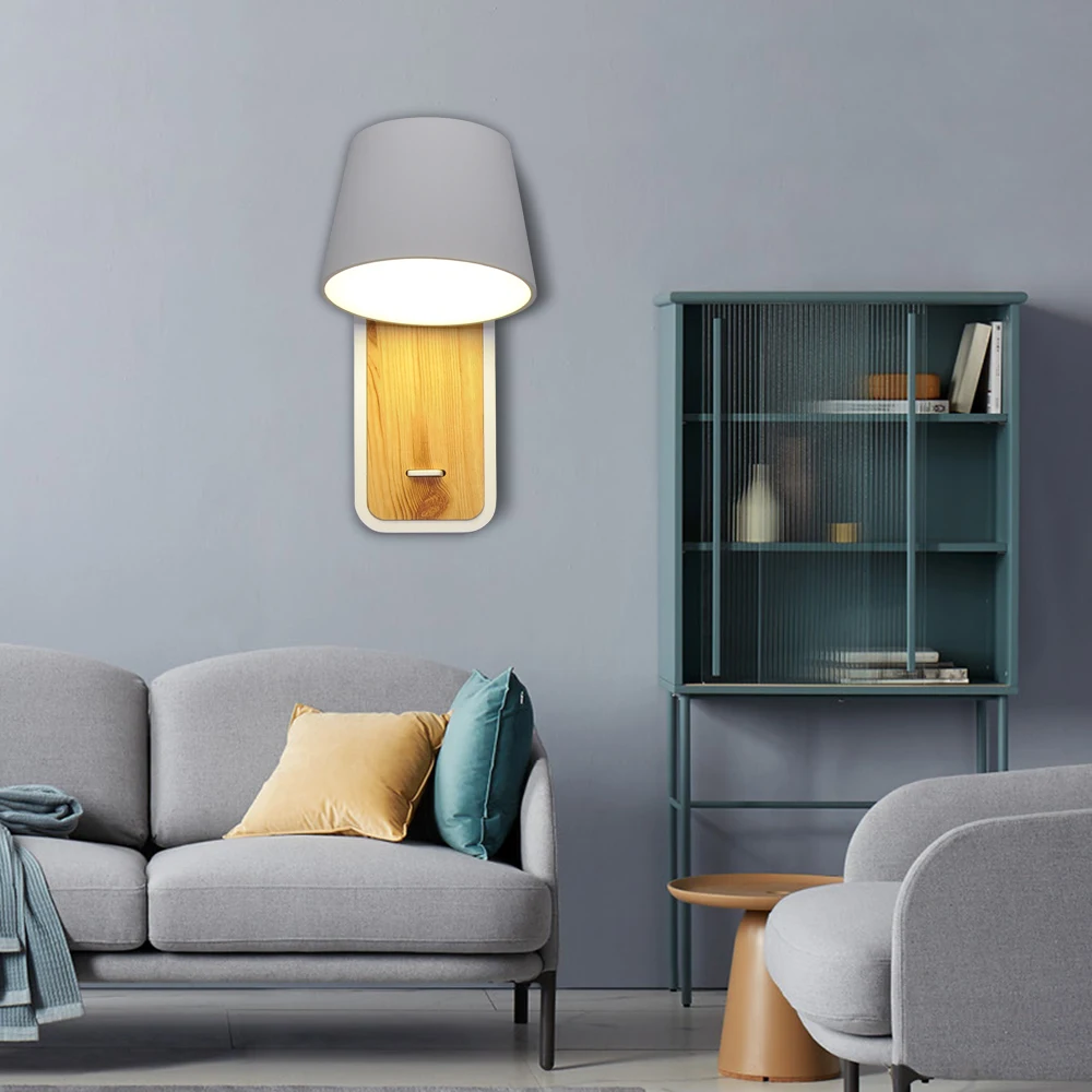 Nordic светодиодные фонари украшение для стен Спальня творческий прикроватная