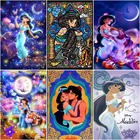 Disney мультфильм Аладдин Принцесса Жасмин холст живопись плакаты и принты Детские ремесла настенное искусство для гостиной домашний декор