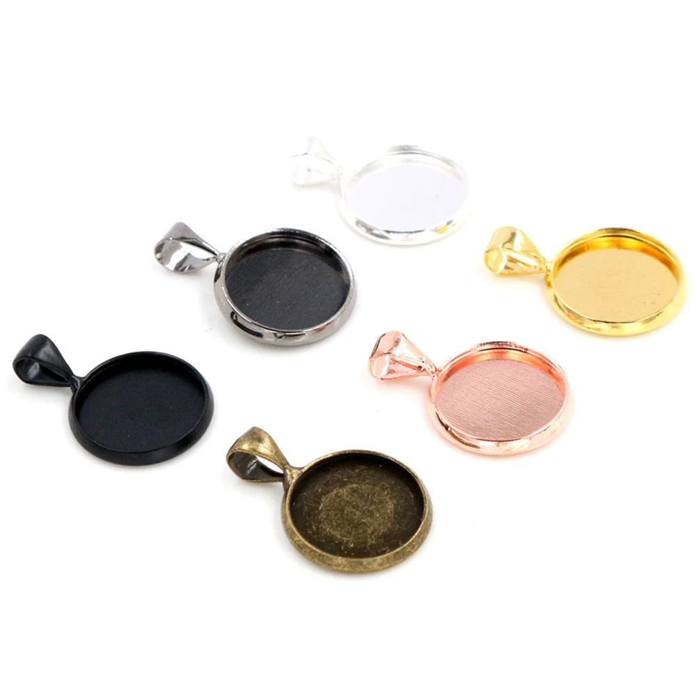 20 шт 12 мм Внутренний размер серебряный золотой родиевый латунный материал