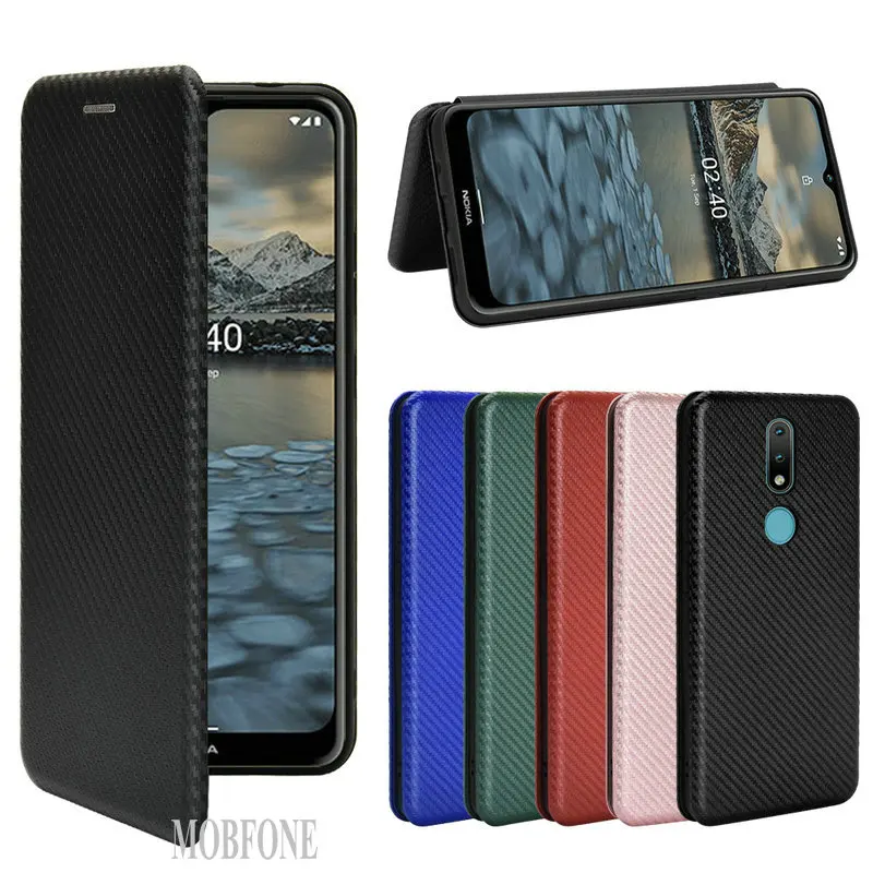 

For Nokia 8.3 3.4 2.4 Case Carbon Fiber Leather Soft TPU Bumper Wallet Bag For Nokia 2.4 3.4 Phone Flip Cover For Nokia 3.4 8.3