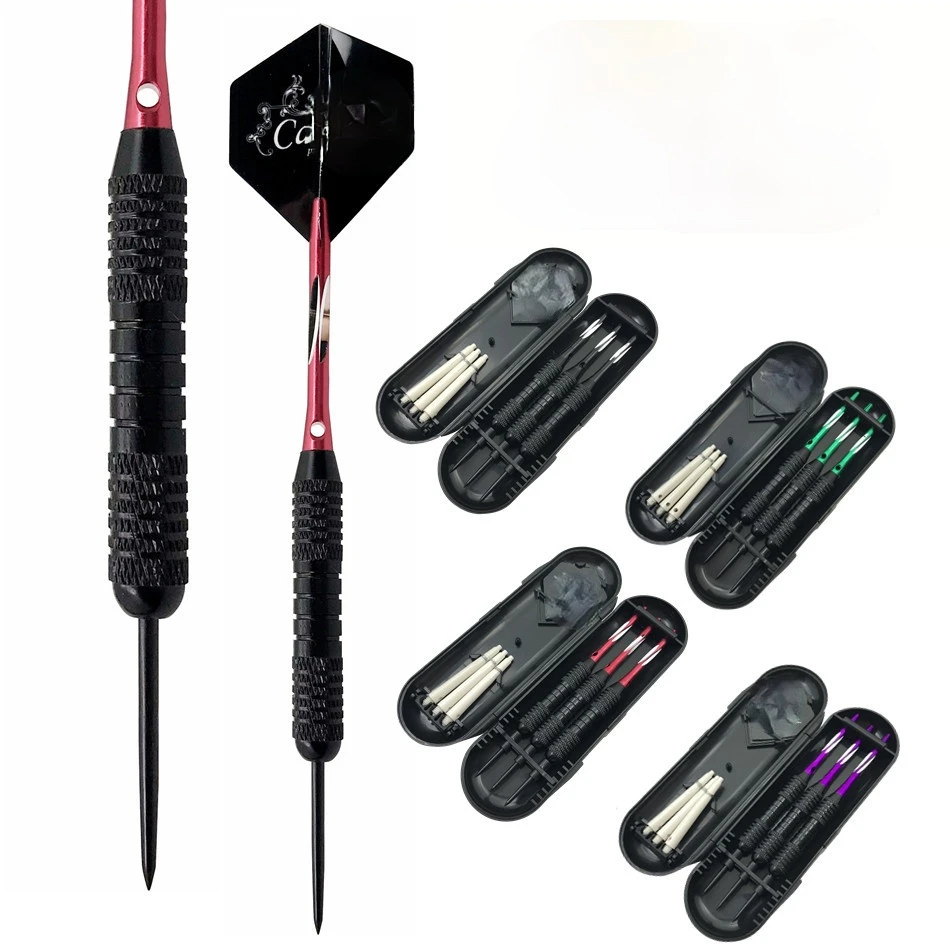 

3pcs/set of professional steel tip dart set tungsten steel needle hard dart needle with black dart box bar game