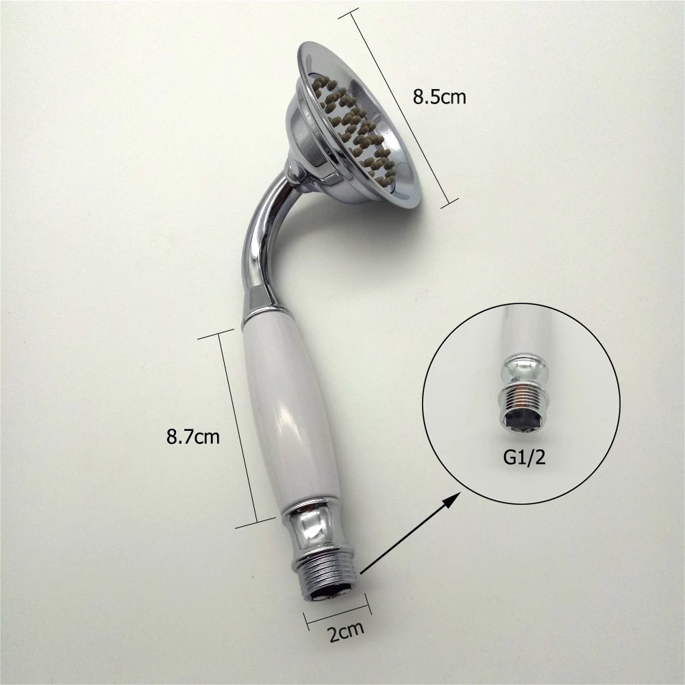 Zloog викторианская душевая головка ABS пластик хром полированный телефон стиль