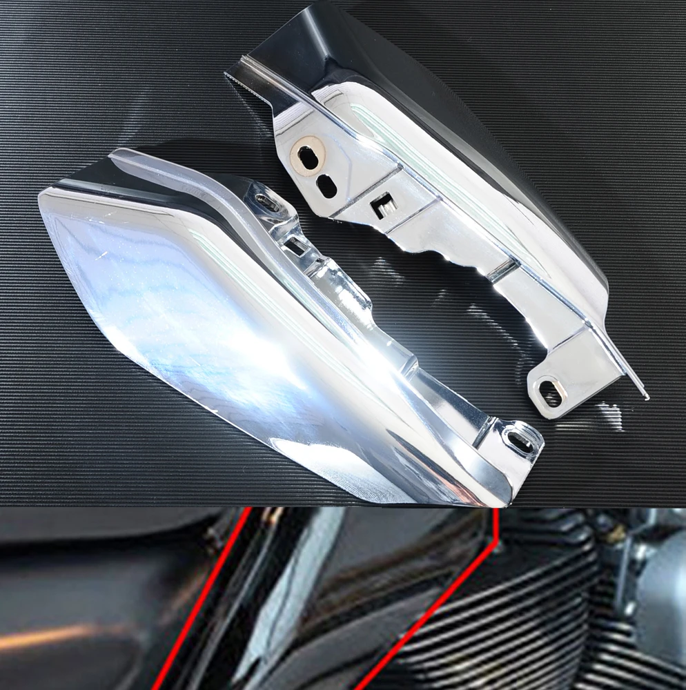 

Motorcycle Mid-Frame Air Deflector Heat Shield Fit Case For Harley Touring Electra Road Street Glide Classic CVO 2017 2018 2019