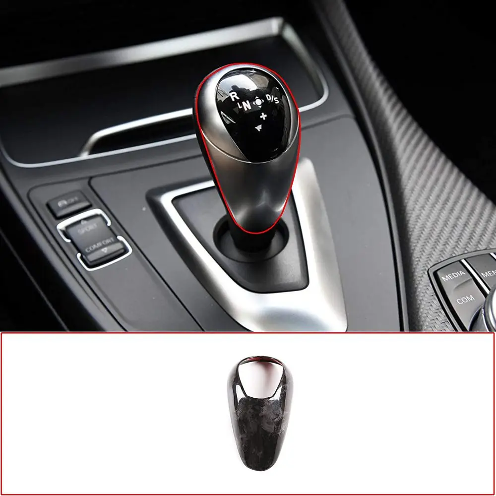 

Gear Shift Knob Head Trim Decoration For BMW M2 M3 M4 M5 X5M X6M 2014-2017 Car Interior Accessories ABS Carbon Fiber