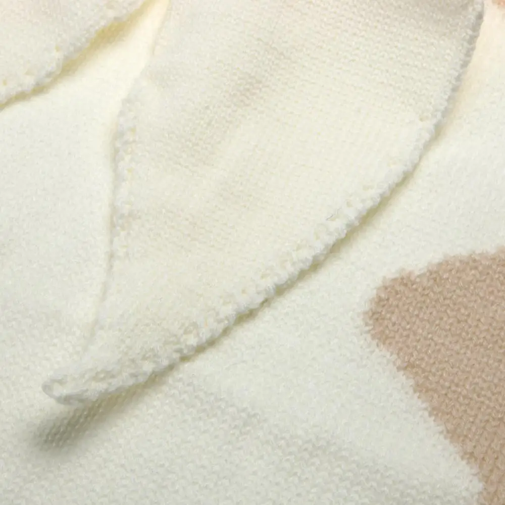 Милые детские одеяла мягкие теплые шерстяные пеленки для младенцев сердце