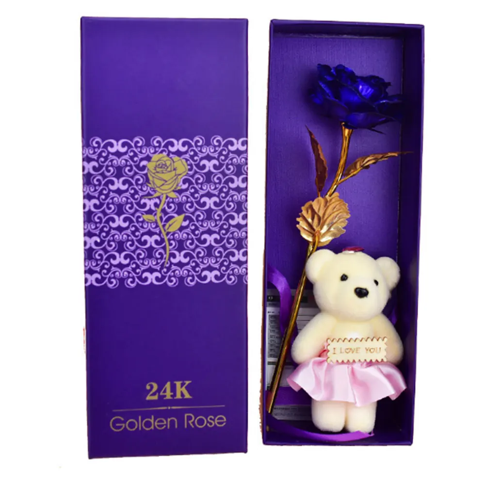 Золотая фольга имитирующий цветок медведь реквизит подарок фестиваль для дома и