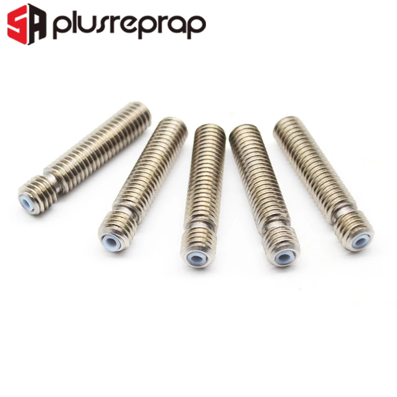 5 шт. M6 26 мм 30 40 * сопло горло с ПТФЭ трубкой для MK8 1 75 нить экструдер 3D