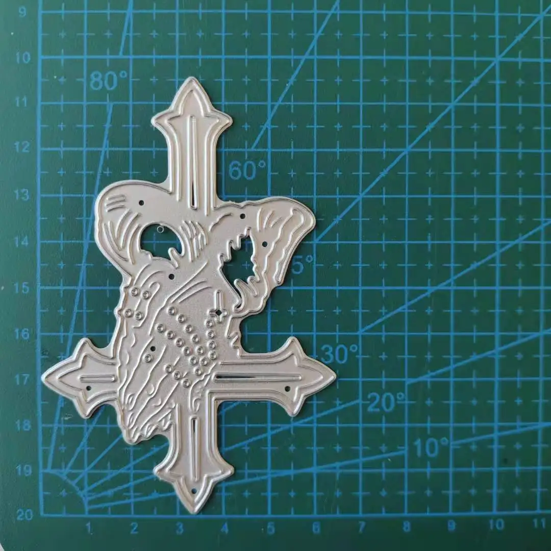 

Cutting Dies Devout Hand Cross DIY Scrap Booking Photo Album Embossing Paper Cards 66*96mm