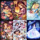 Набор для алмазной живописи 5d сделай сам, картина из квадратных и круглых страз, вышивка крестиком, мультяшный 3D жасмин, принцесса Золушка, дом Dec