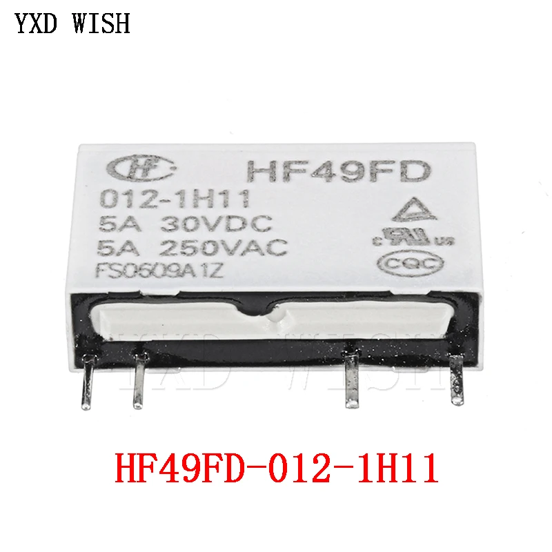 Реле HF49FD-005-1H11 HF49FD HF49FD-012-1H11 HF49FD-024-1H11 012 024 1H11 4Pin 5A 5 В 12 24 постоянного тока шт. |