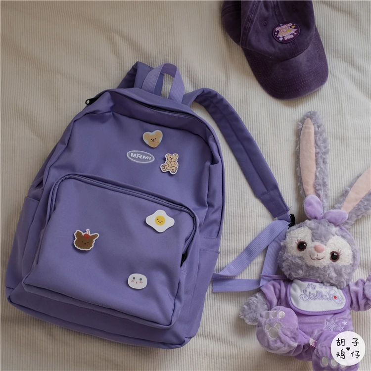 

YJ571 Harajuku retro tooling backpack Korean chic girl student school bag large capacity wild backpack
