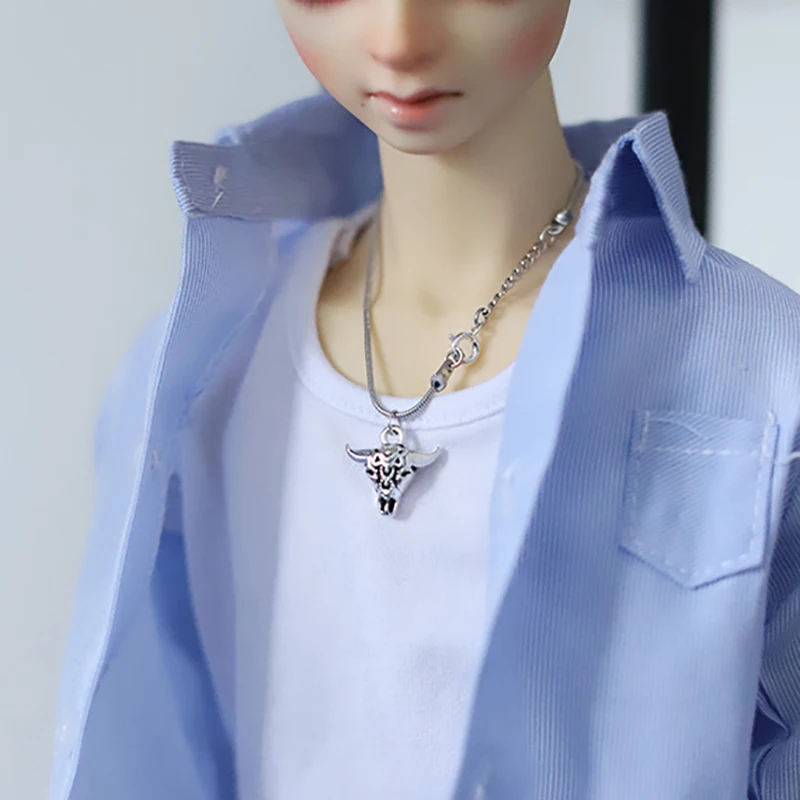 

[Free Shipping] 4 Points 3 Points Uncle BJD.SD Baby With Photo Accessories Props Mini Accessories Yepoda Bull Head Necklace