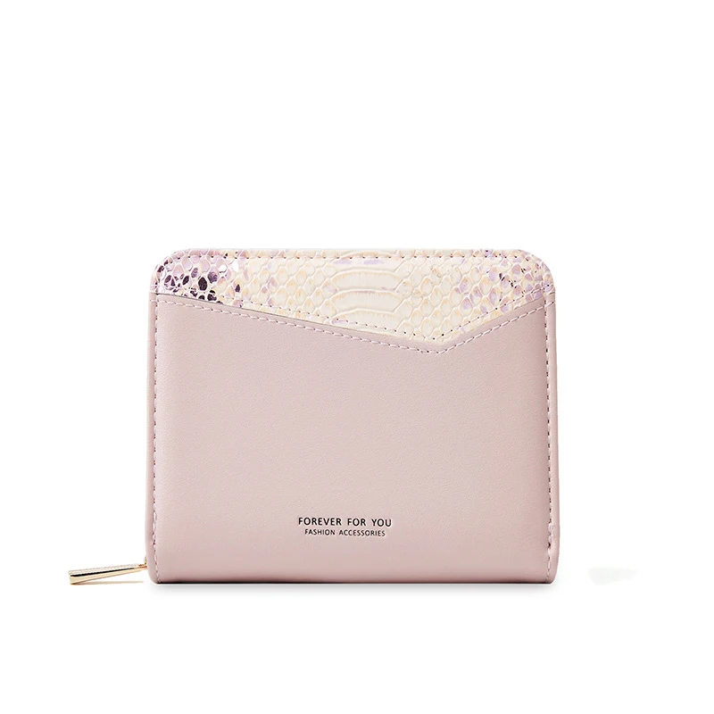 Женские кошельки из искусственной кожи женские короткие на молнии