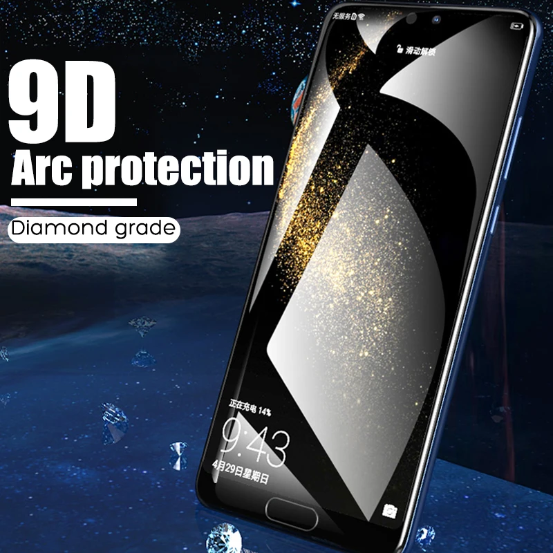 9D полное покрытие из закаленного стекла для huawei P20 Lite P20 Pro, Защитное стекло для экрана, Защитная пленка для huawei P30 Lite P10 Lite Plus