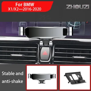 car mobile phone holder for bmw x1 x2 f39 f47 f48 f49 2016 2020 mounts stand gps gravity navigation bracket car accessories free global shipping