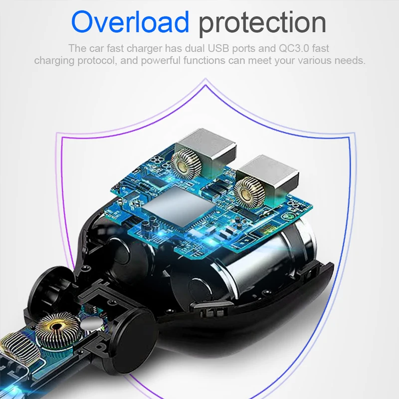 Разветвитель автомобильного прикуривателя с двумя USB портами 12 В/24 В|Зажигалка| |