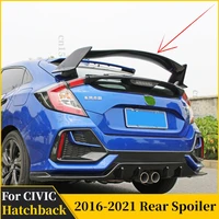 type r style for honda civic 2016 2017 2018 2019 2020 10th gen fk7 hatchback rear spoiler tuning roof wing trunk lip decoration