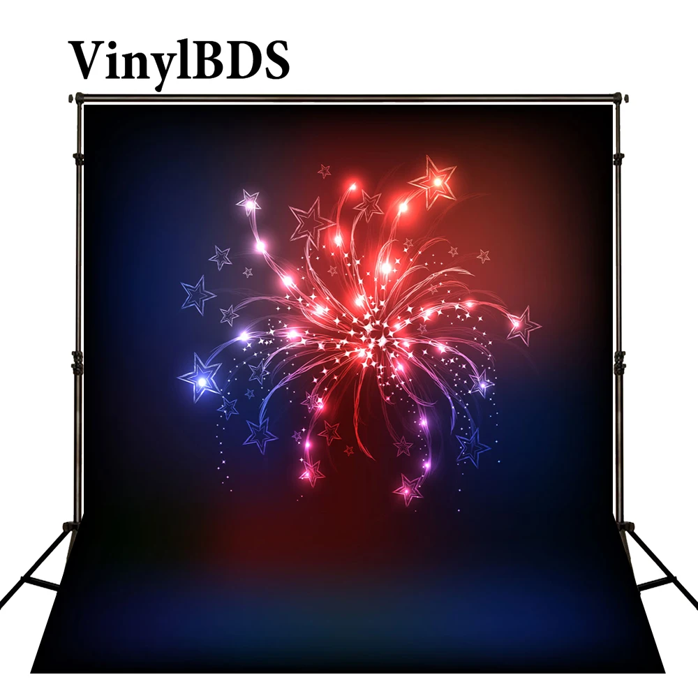 

VinylBDS Christmas Photography Background Firecacker Scenery Backdrop Newborn Firework Photo for Photocall Party
