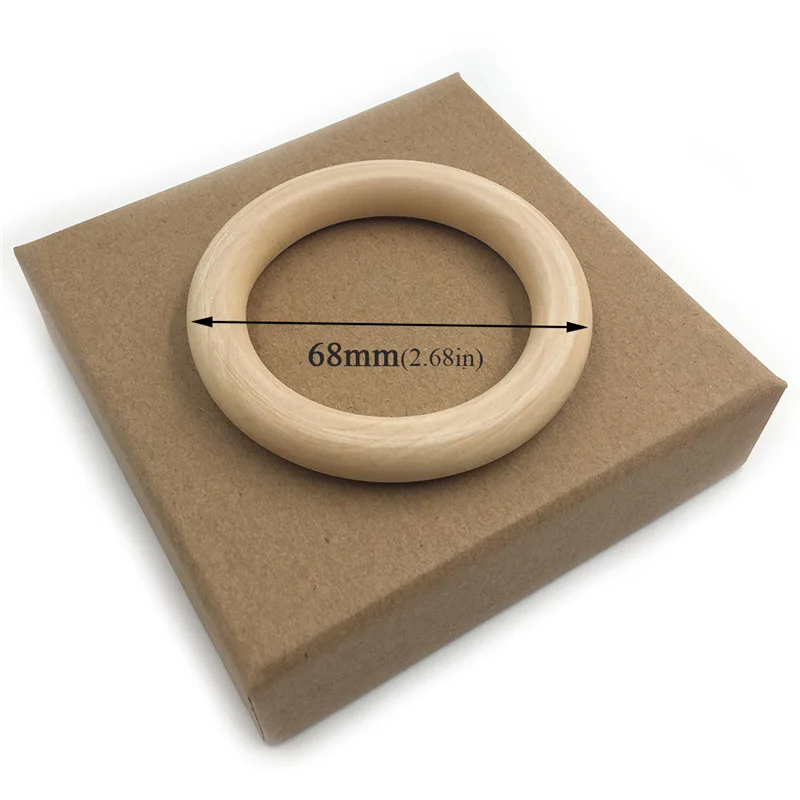 2Pcs/Set Baby Scarf Bibs with Bunny Ears Teethers Toy Toddler Infant Teething Gift Organic Natural Wooden Ring Teether |