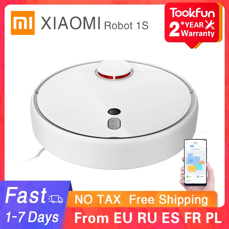 Новинка Робот Пылесос XIAOMI MIJIA 1S 2 для дома Wi Fi приложение умное планирование