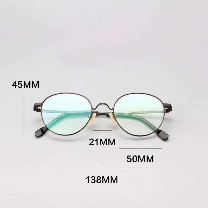 

2020 New Round Titanium Glasses Frame Women Vintage Golden Luxury Brand Men Myopia Prescription Optical Eyeglasses Frame Eyewear