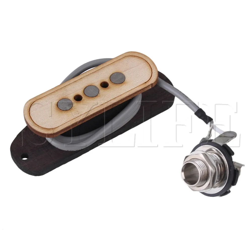 6.35 mm Hole Dia 4.3K 3 String Bass Pickup for Electric Cigar Box Guitar Wooden