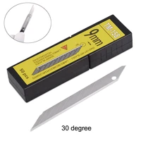 foshio 50100pcs vinyl carbon steel blade 30 degree car wrap sticker paper cutter utility art knife blade auto tint cutting tool