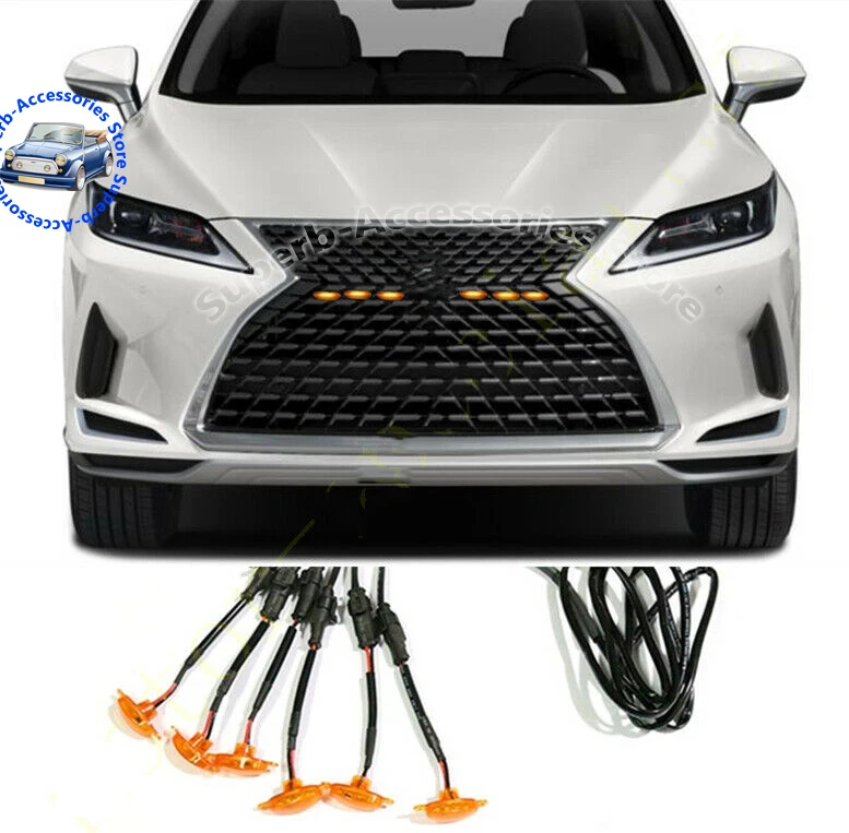 6 шт. светодиодная решетка радиатора для Lexus UX250h 2019-2021 | Автомобили и мотоциклы