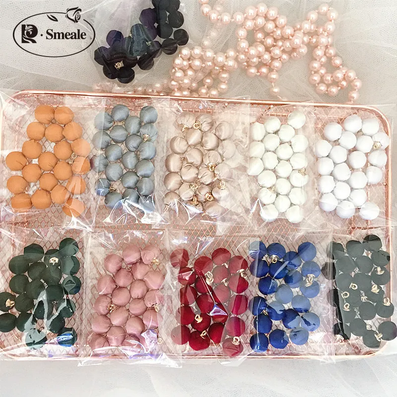 Round Shape Satin Cloth Buckle Colorful High-quality Metal Buttons Wedding Dress Back Chest Decoration RS2769 | Дом и сад