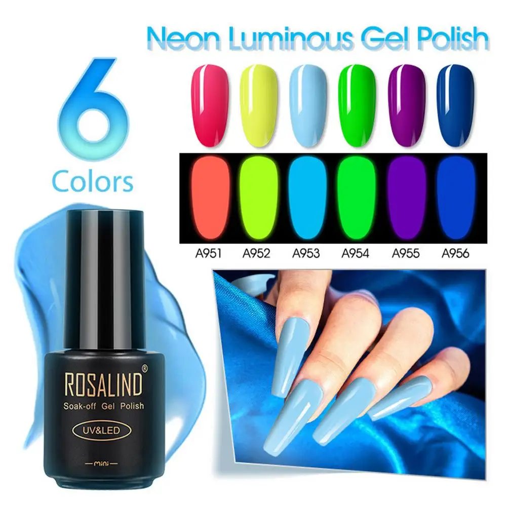 

Blossom Gel Nail Fluorescent Art Nail Polish Blooming Effect Gel Polish Soak Off UV Nail Glue Gel 7ml Two-in-One Neon Glue
