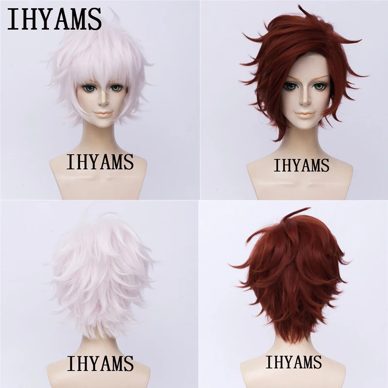 Парик с искусственными волосами синтетический короткий пушистый многослойный